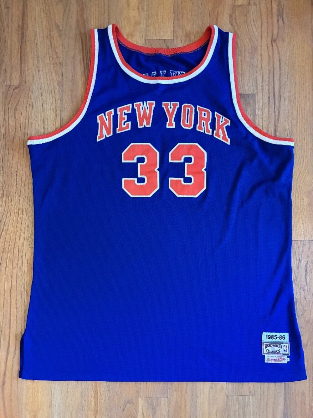 Mitchell & Ness Patrick Ewing Knicks 1985-86 Rookie Year Jersey Size 60 4XL USA